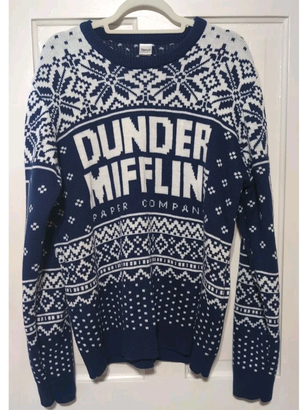 The Office Ugly Christmas Sweater Dunder Mifflin Fair Isle Men's XL(1422)B